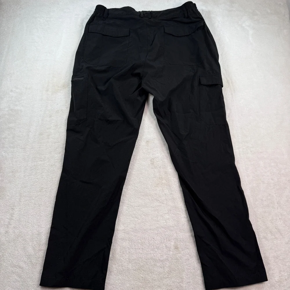 Clothin Mens Hiking Cargo Pants Black CP13210M Size L/30L Nylon Spandex Outdoor